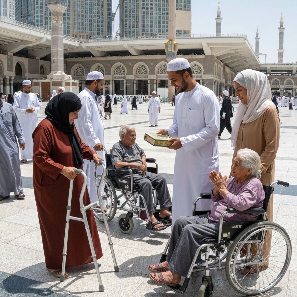 Charitable giving in Mecca